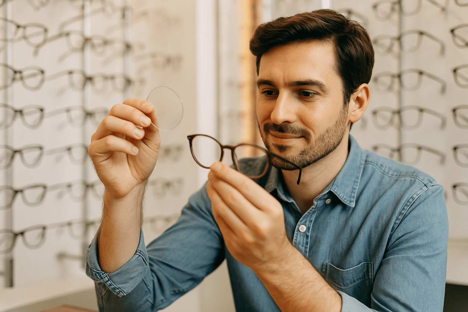 PureVision Monthly — round eyeglasses