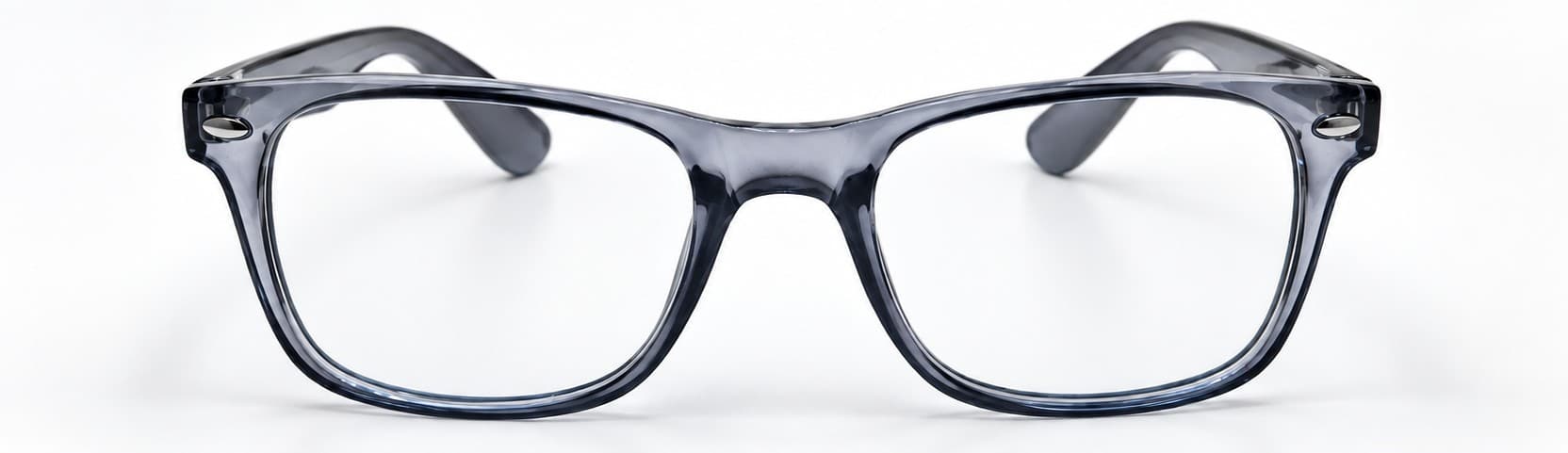 Teenager — Transparent Grey wayfarer eyeglasses