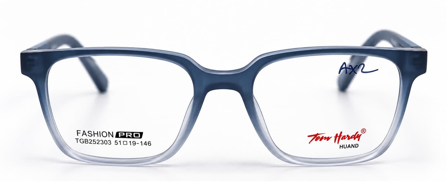 Tom Hardy Blue — Blue Gradient square eyeglasses